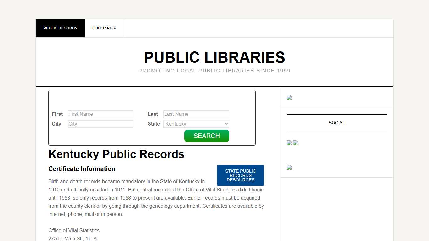 Kentucky Public Records